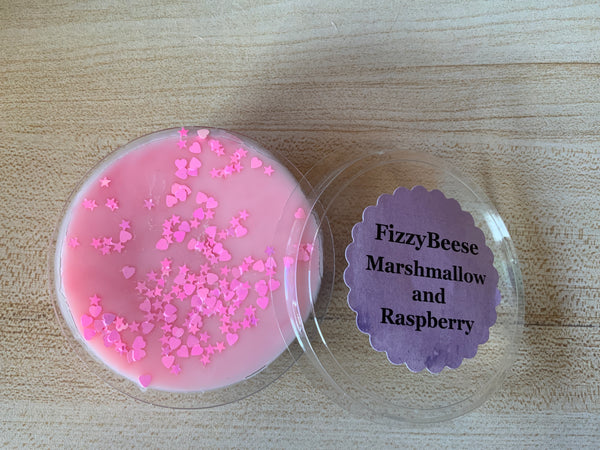 Marshmallow and Raspberry Wax Melt Segment Pot
