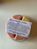 Pink Grapefruit and Vanilla Wax Melt Segment Pot