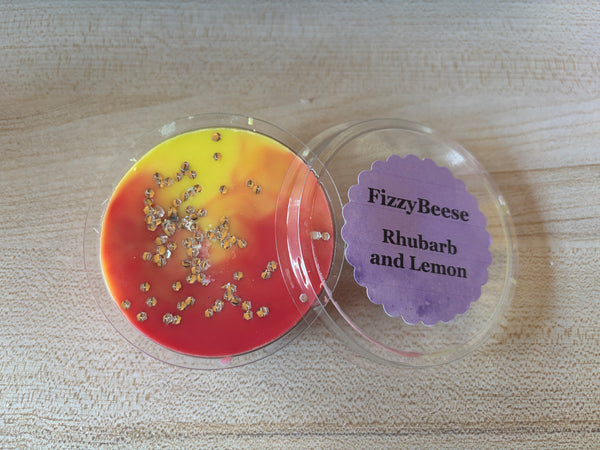 Rhubarb and Lemon Wax Melt Segment Pot